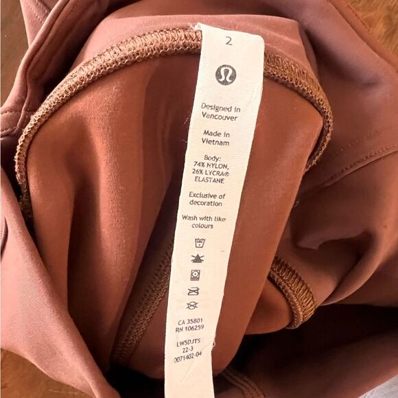 Lululemon InStill High-Rise Tight 25” Clay Brown Size 2 Yoga Sculpt Leggings - Picture 5 of 7